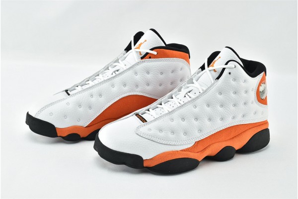 Air Jordan 13 Retro Starfish White Orange 414571 108 Womens And Mens Shoes